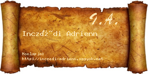 Inczédi Adrienn névjegykártya